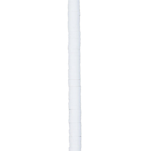 4mm Vinyl/Vulcanite Heishi Beads - White