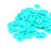 6mm Vinyl/Vulcanite Heishi Beads - Teal