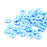 6mm Vinyl/Vulcanite Heishi Beads - Periwinkle and Light Blue