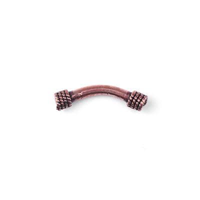 26mm Antique Copper Bali Style Tube Beads (5 Pieces)