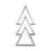 55x25mm Christmas Tree/Arrow Connector/Pendant - Rhodium Plated