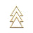 55x25mm Christmas Tree/Arrow Connector/Pendant - Gold Plated