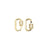 15mm Gold Plated Jewelry Carabiner with Rhinestone Lock Clasp or Pendant