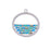 25mm Gold-Plated Stainless Steel Beadable Circle Pendant