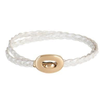 Gold Hook and Eye Clasp for 2mm Round Leather