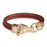 Gold Round End Clasp for 5mm Round Leather