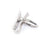 40mm Imitation Rhodium Pinch Clasp with Loop
