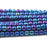 4mm Iris Blue Druk Czech Round Glass Beads