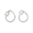 21mm Silver Plated Teardrop Jewelry Carabiner with Rhinestone Lock Clasp or Pendant