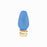 15mm Blue Christmas Lightbulb Lampwork Glass Bead (5 Pieces)