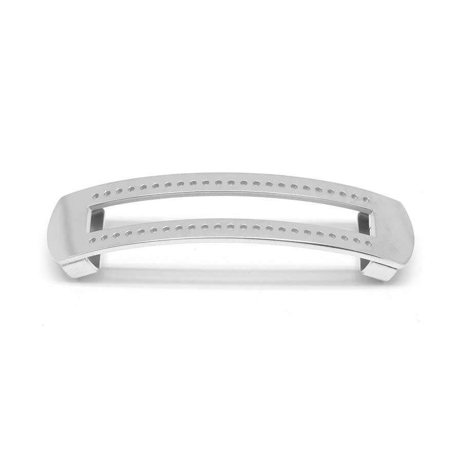 Silver-Plated Stainless Steel Beadable Slider for 10mm Leather