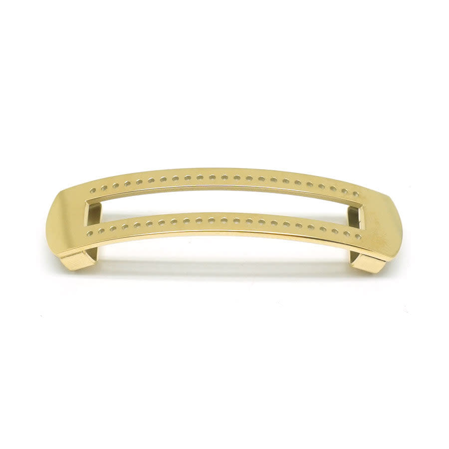Gold-Plated Stainless Steel Beadable Slider for 10mm Leather