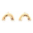 24x33mm Gold Plated Arched Components from the Global Collection (1 Pair)