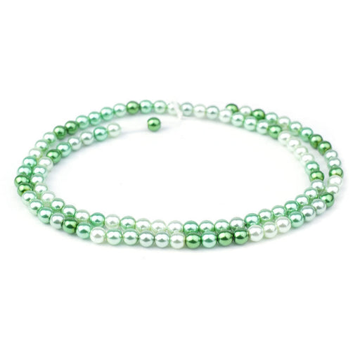 4mm Emeral Isle Pearl Coated Czech Glass Pearls Strand