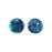 18mm Green with Black Acetate Coin Charm (1 Pair)