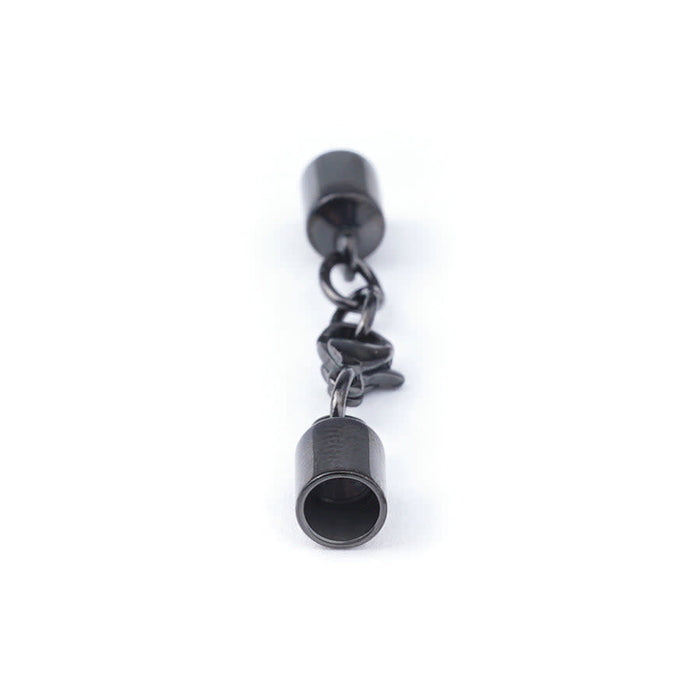 4.4mm (ID) Gun Metal Finish Stainless Steel Glu-N-Go End Caps