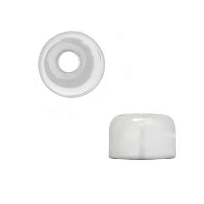 5mm Silver Plated Smooth Bali Style Cord End Caps (10 Pieces)