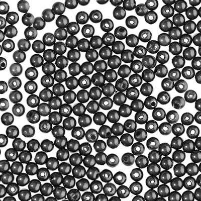 4mm Black Miracle Bead (25 Pieces)