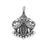 31mm Silver Plated Bali Style Metal Charm Pendant