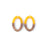 20x30mm Wood & Sunshine Yellow Resin Oval Focal Pieces (1 Pair)