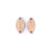 19x10mm Pointed Oval Cherry Wood Connector (1 Pair)