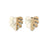 28x32mm Wood & Clear Resin with Silver Foil Leaf Focal Piece Pendant (1 Pair)