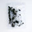 Black and White Pressed Glass Bead Mix