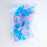 Pink and Blue Pressed Glass Bead Mix