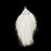 Ivory Large Capped Flat Tassel with Silver Textured Cap - 4.25 Inches Long