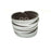 Metallic Antique Silver Shredded Leather Cuff