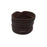 Dark Chocolate Shredded Leather Cuff