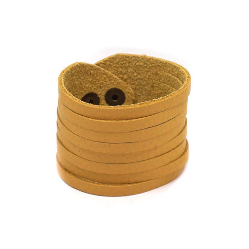 Saddle Shredded Leather Cuff