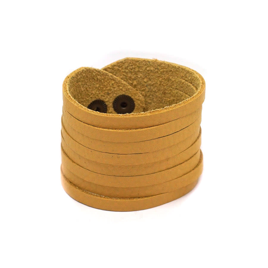 Saddle Shredded Leather Cuff