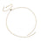 Gold Plated Adjustable Wheat Chain Necklace Sliding Clasp