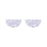 37x18mm Pearl Acetate Half Circle Pendant/Connector (1 Pair)