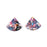 37x44mm Multi Color Acetate Jumbo Fan Pendant (1 Pair)