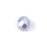 6mm Opaque Light Grey AB Rondelle Chinese Crystal Beads