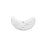 31x16mm Silver Etched Crescent Connector