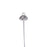 8mm OD (6mm ID) Bead Cap with Loop Inside - Silver Plated