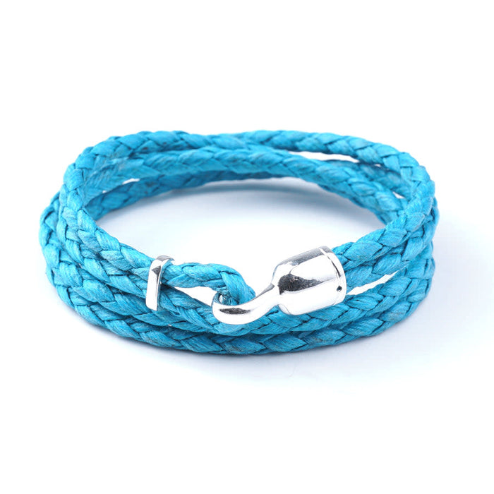 Gold Plated Hook Clasp for 4mm Round Leather