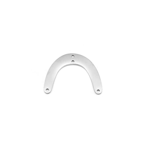 22mm Silver Plated Arch Shaped Connector