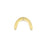 22mm 14K Gold Plated Arch Shaped Connector