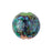 17mm Peach and Lime with Blue Dotty Swirl Disc Lampwork Beads (3 Pieces)