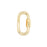 30mm Gold Plated Jewelry Carabiner with Lock Clasp or Pendant