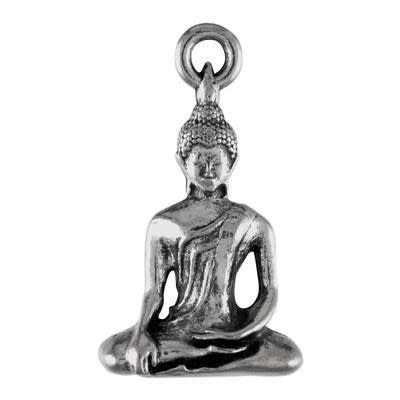 26mm Antique Pewter Buddha Charm