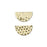 27x15mm Gold Plated Textured Half Circle Pendant/Connector