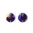 15mm Multi Color Pastels Acetate Two Hole Coin Connector (1 Pair)
