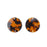 20mm Tortoise Shell Acetate Two Hole Coin Connector (2 Pieces)