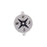 26mm Rhodium Plated North-South Connector