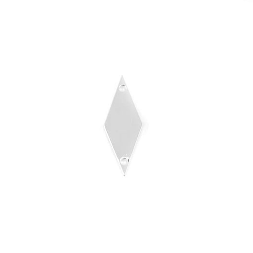 8x20 Rhodium Plated Diamond Shaped Connector from the Chic Collection - Holes on the Long End